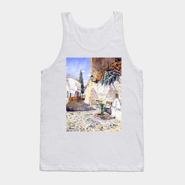 The Fountain Of The Poppy, Sacromonte, Granada Tank Top by margaretmerry